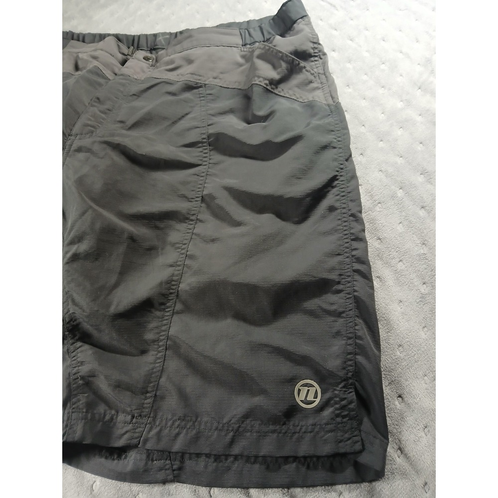 Novara Mens XXL Padded Mountain Bike Shorts Black Gray Cycling Cargo MTB Liner - Picture 2 of 7